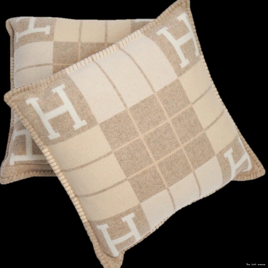 THROW STRIPE PILLOW WOOL HERMES 0805